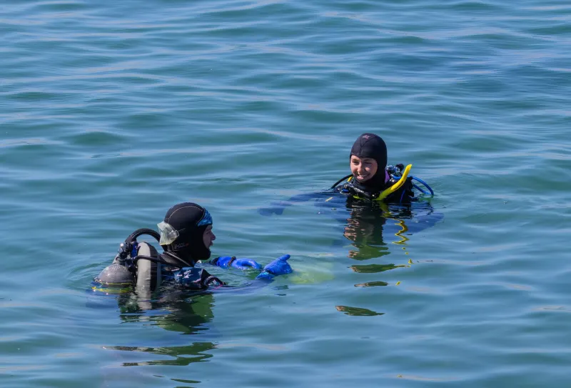 A Thousand Miles From the Ocean, and Already a Better Diver Than You'd Think